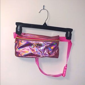 Pink iridescent Tarte Fanny pack